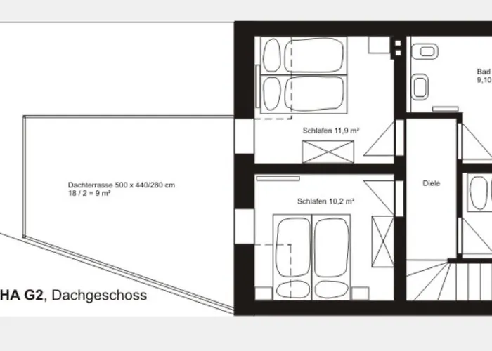 G1 113 Qm, In Center アパート